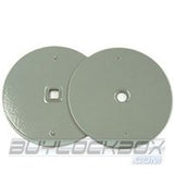 Gray Door Hole Cover for Hinged Hasp