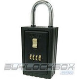 NuSet 4-Number Combination Lock Box with Keyed Shackle