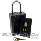 NuSet 3-Letter Combination Lock Box with Keyed Shackle