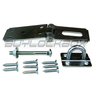 7-1/4" Flat Heavy Duty Safety Hasp with Carriage Bolt