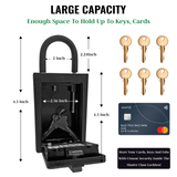 4 Digit Number Combination Key Card Storage Lockbox In Camouflage
